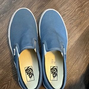 Blue slip on vans
